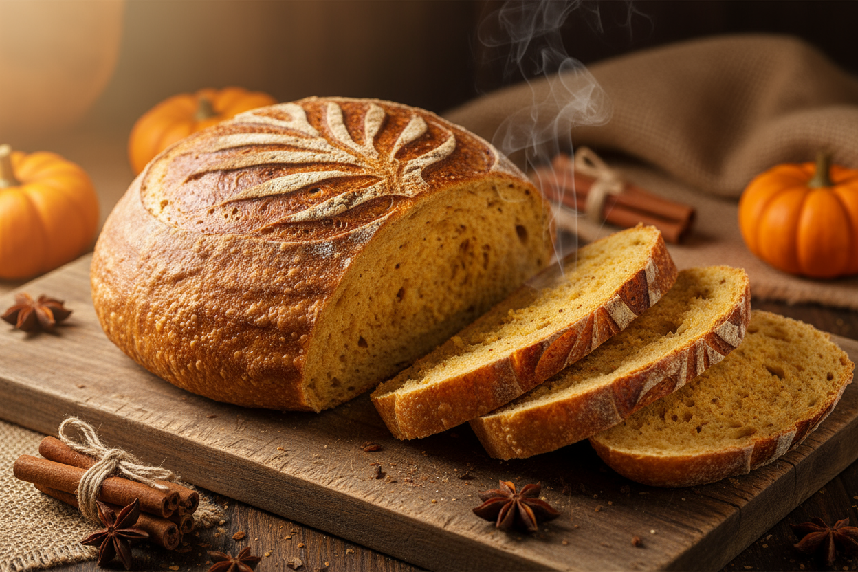 Pumpkin Spice Sourdough Loaf